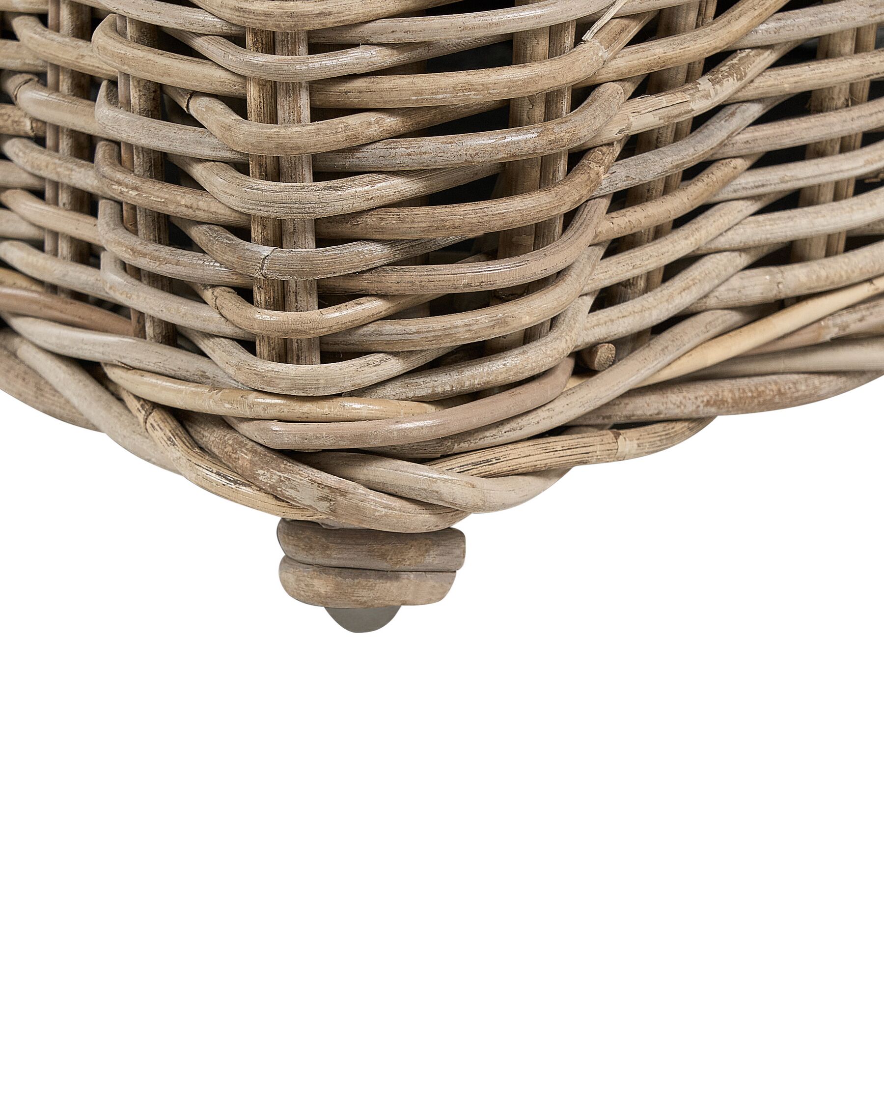 Set of 2 Rattan Garden Chairs Natural MAROS II