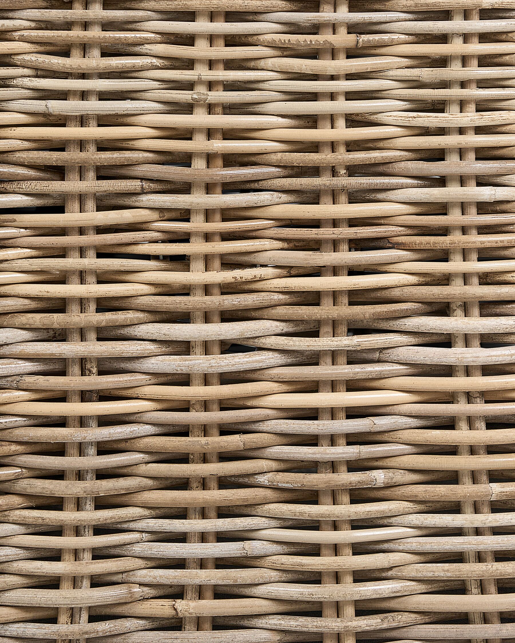 Set of 2 Rattan Garden Chairs Natural MAROS II