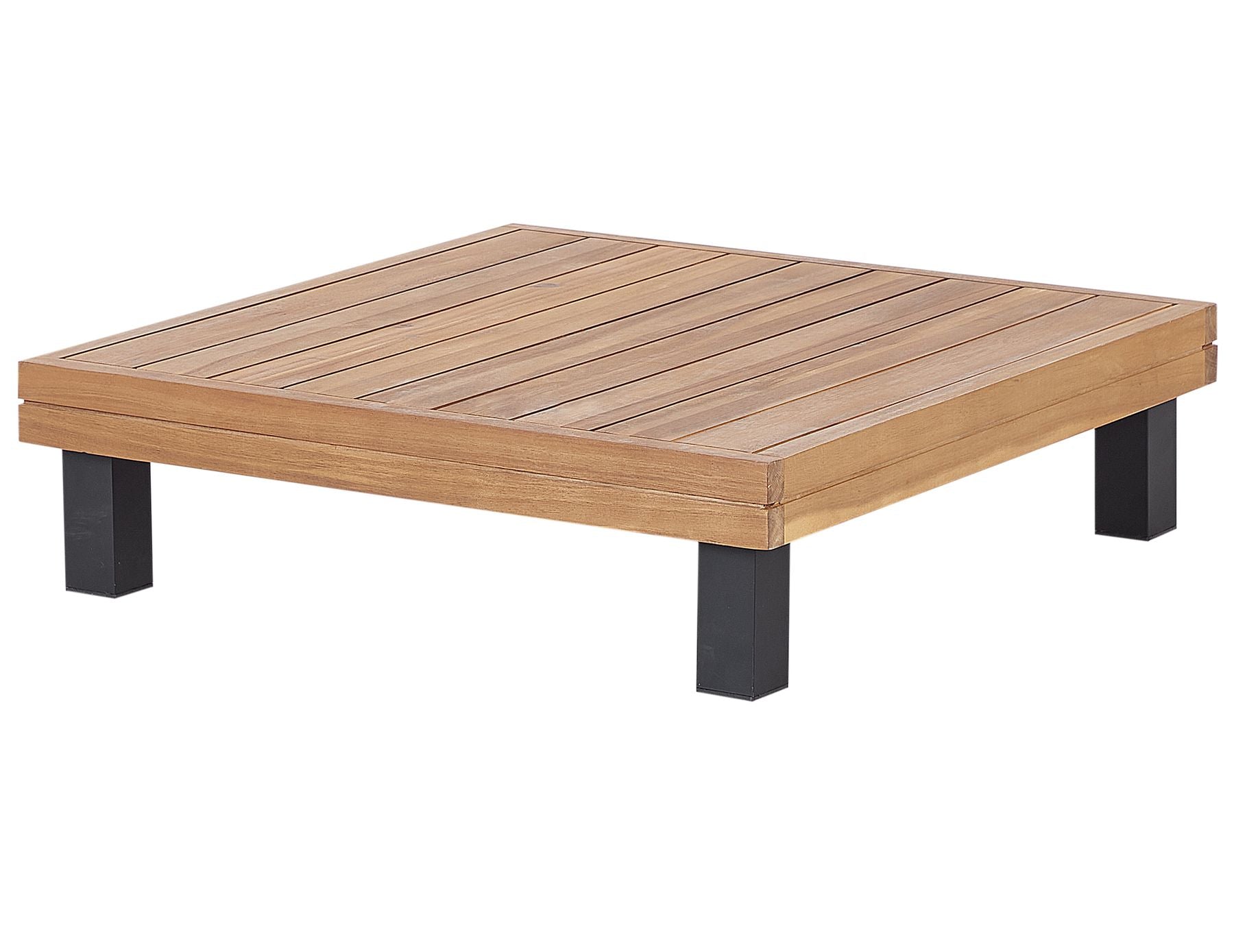 Garden Corner Sofa with Table 5 Seater FRAZZANO Modular Certified Acacia Wood Grey