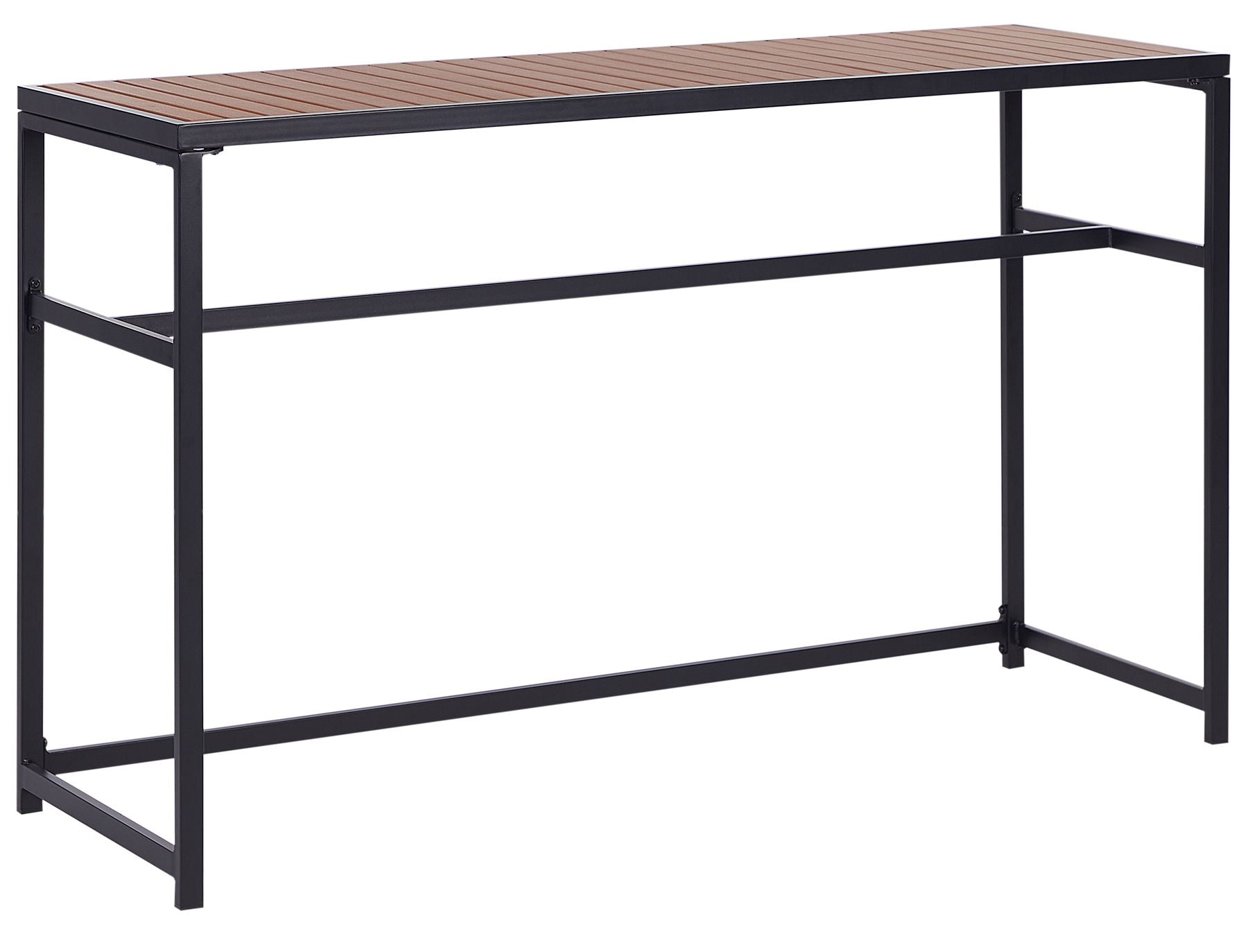 Garden Bar Set 2 Seater AVETRANA Metal Brown/ Black