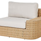Garden Corner Sofa with Table 4 Seater OLIVERI Right Hand PE Rattan Beige