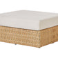 Garden Corner Sofa with Table 4 Seater OLIVERI Right Hand PE Rattan Beige