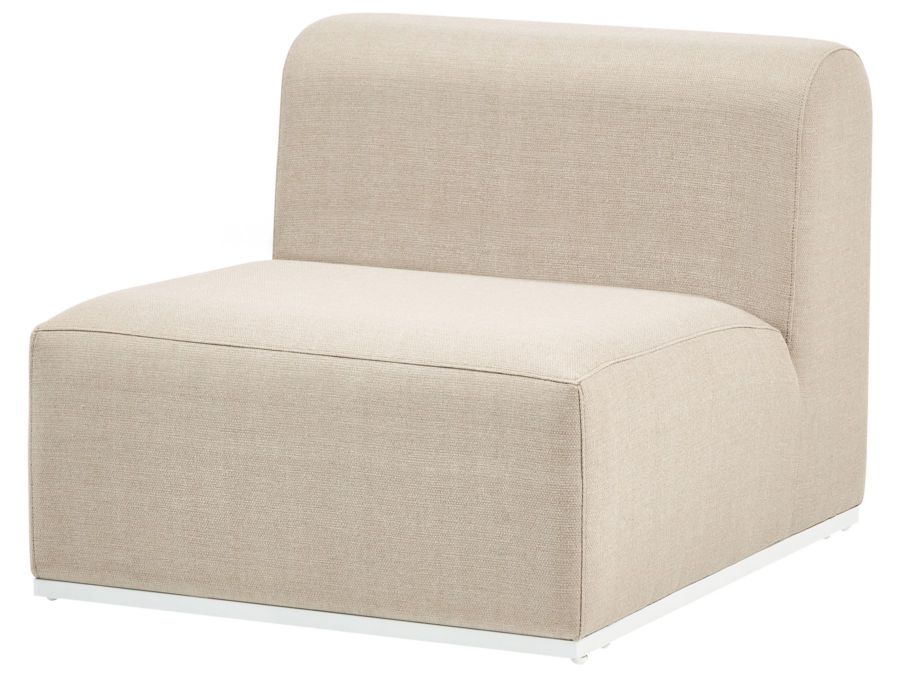 Garden Sofa with Ottoman 7 Seater BATTIFOLLO Modular Beige