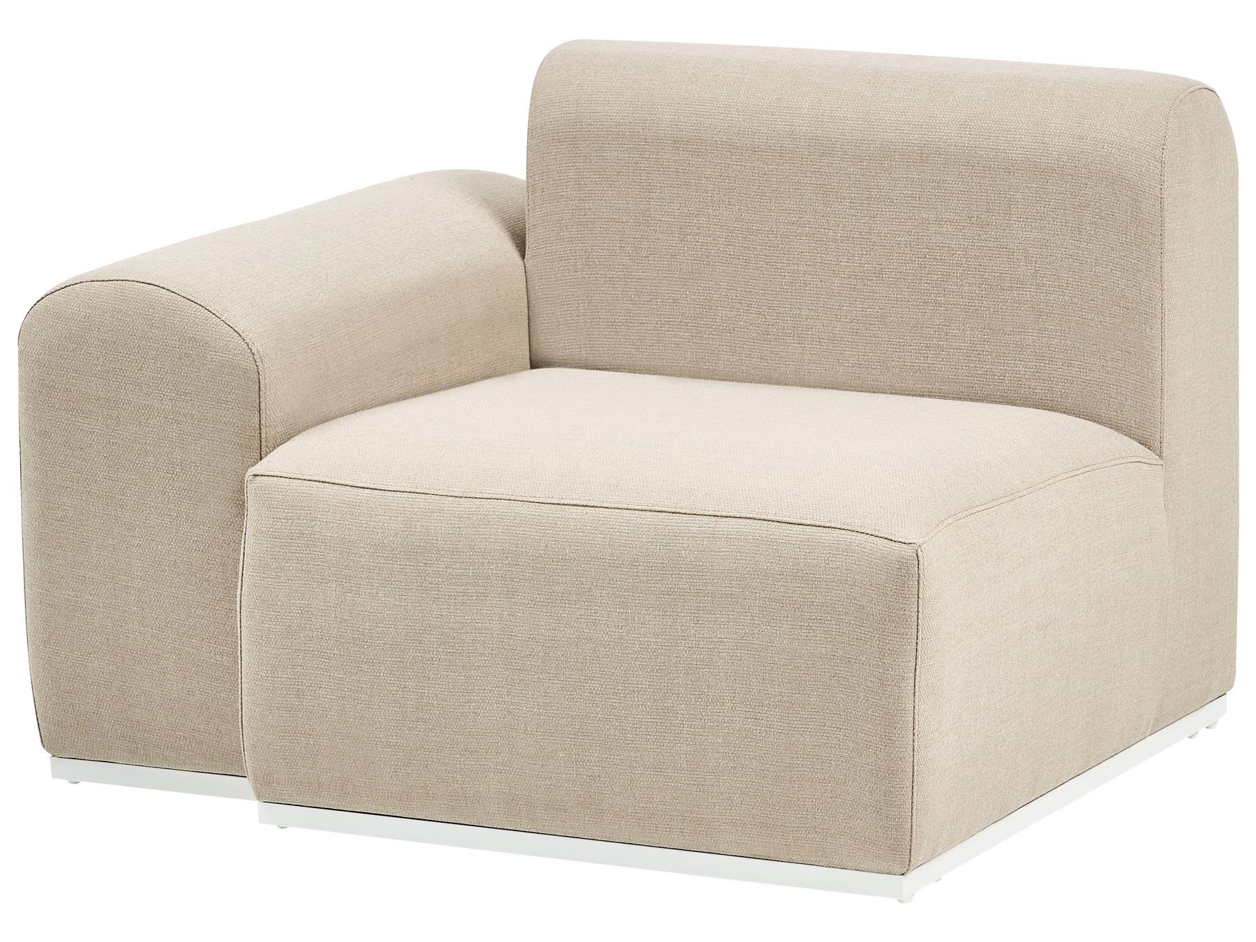 Garden Sofa with Ottoman 7 Seater BATTIFOLLO Modular Beige
