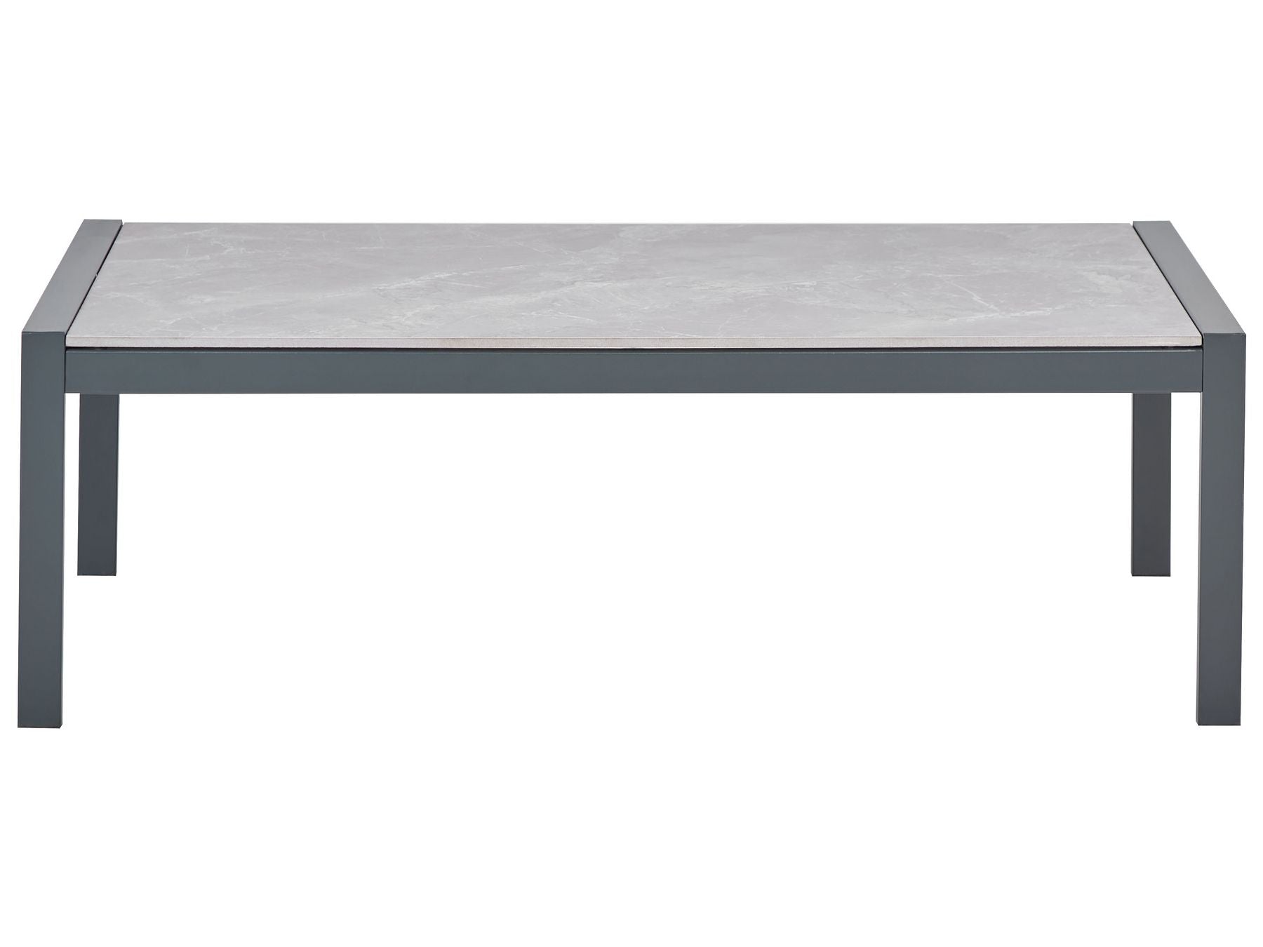Garden Lounge Set with Table 5 Seater SKALA Metal Light Grey