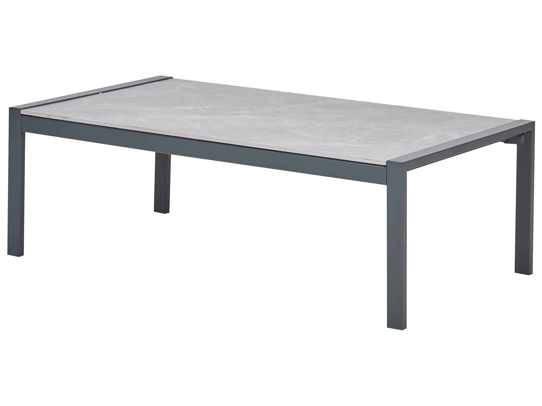 Garden Lounge Set with Table 5 Seater SKALA Metal Light Grey