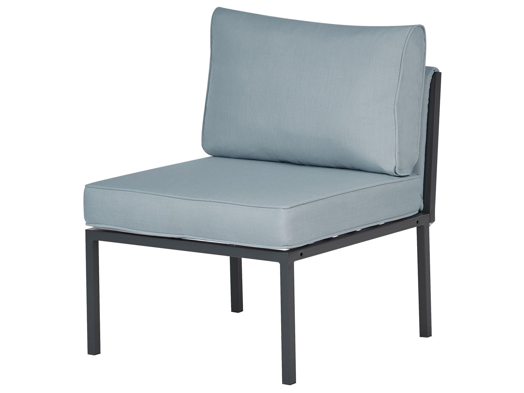 Garden Lounge Set with Table 5 Seater SKALA Metal Dark Grey