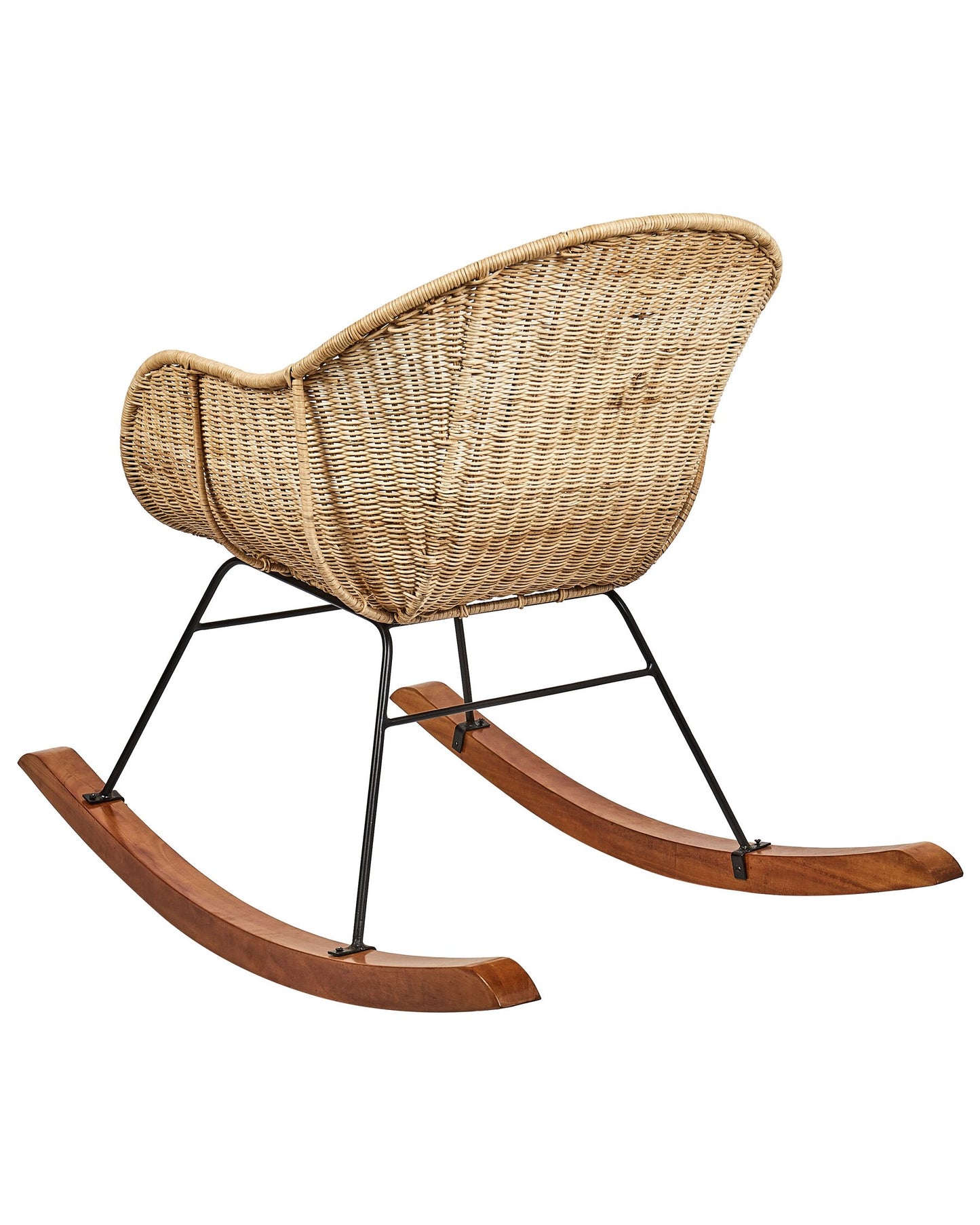 Set of 2 Rocking Chairs LAVINIO Rattan Natural