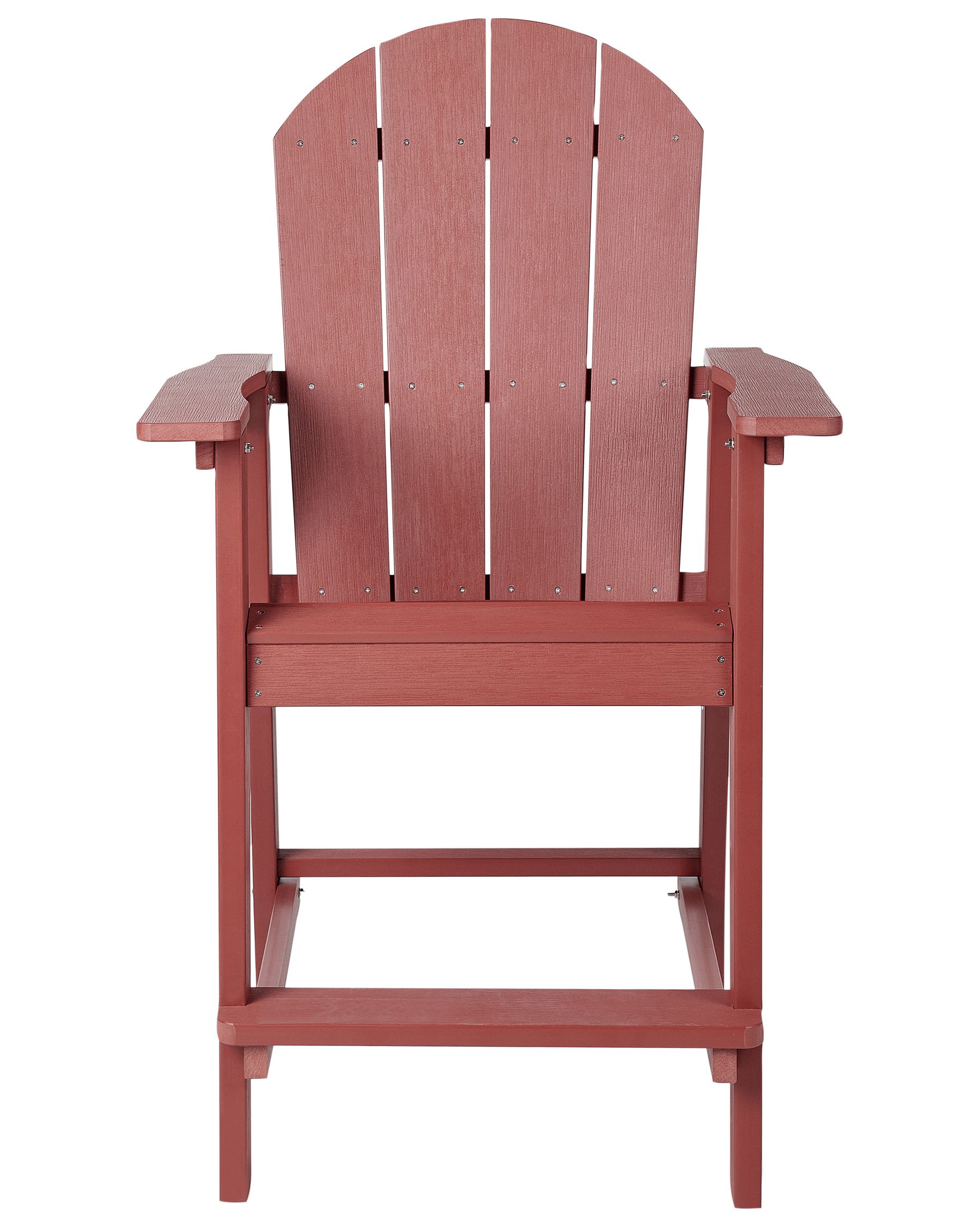 Garden Bar Chair ADIRONDACK Synthetic Material Red