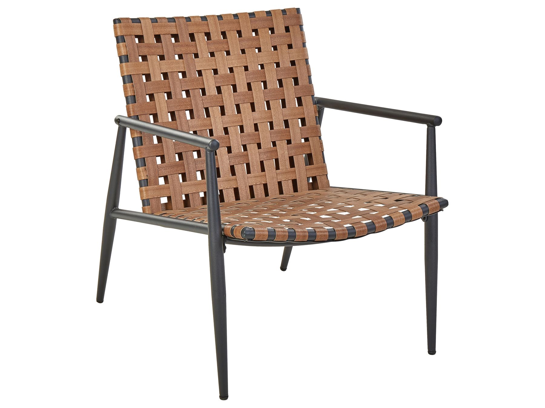 Bistro Set ZIRIA PE Rattan Brown