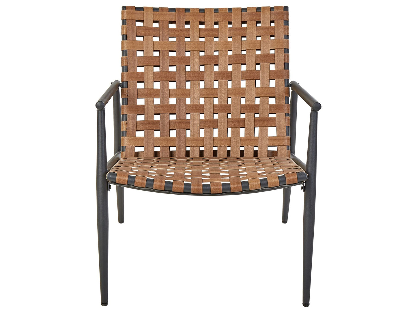 Bistro Set ZIRIA PE Rattan Brown