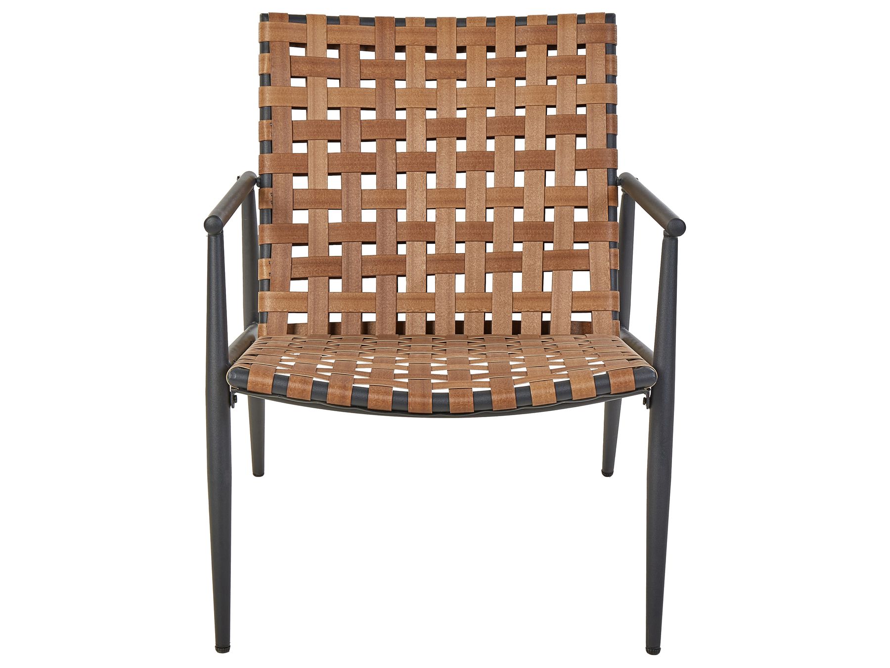 Bistro Set ZIRIA PE Rattan Brown