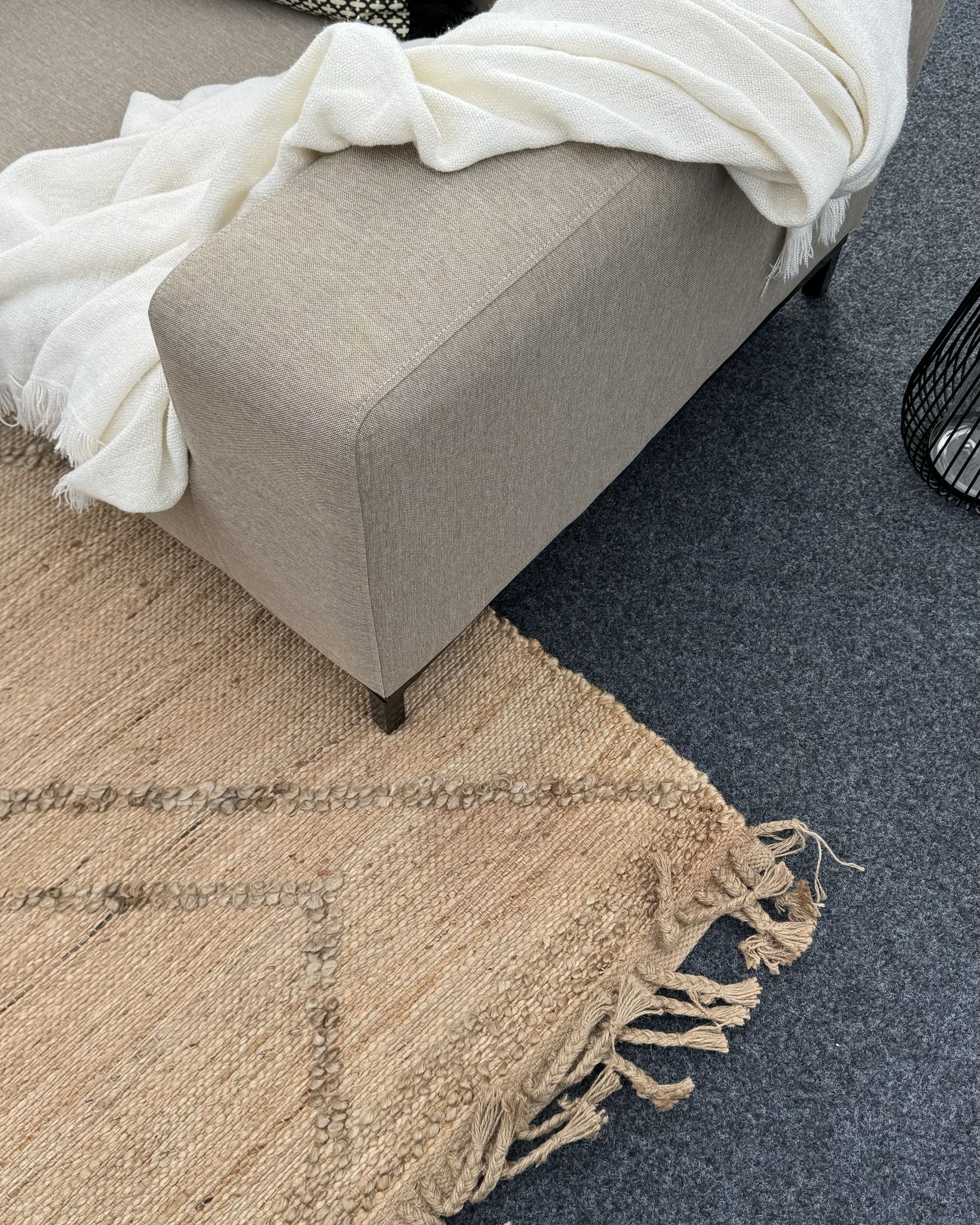 Garden Sofa Beige with Black ROVIGO