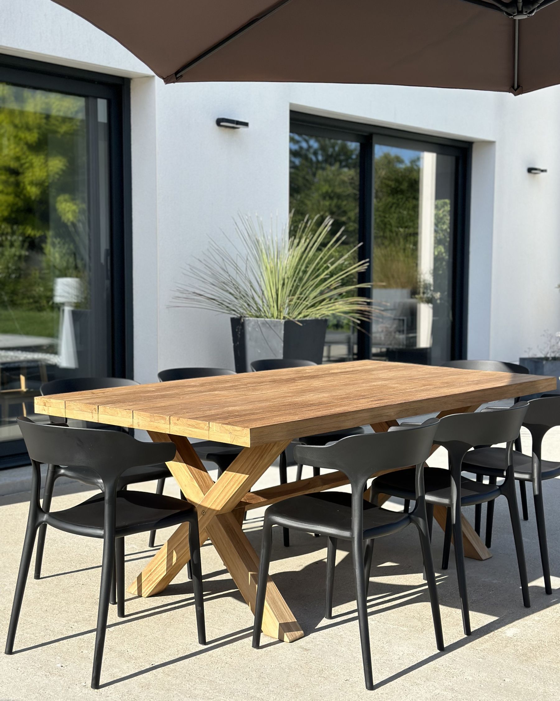 Set of 8 Dining Chairs GUBBIO Black