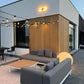 Garden Corner Sofa with Table 5 Seater MISSANELLO Grey