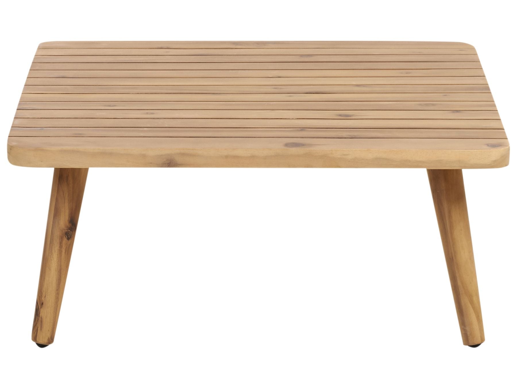 Garden Lounge Set with Table 4 Seater ACCADIA Certified Acacia Wood Light Beige