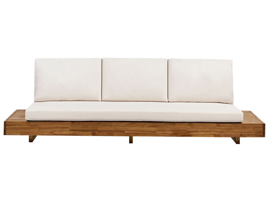 Garden Sofa 3 Seater MARETTIMO Certified Acacia Wood Brown