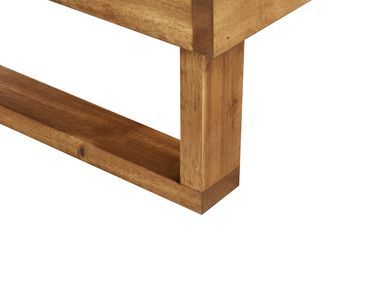 garden lounge set with table 5 seater marettimo certified acacia wood brown
