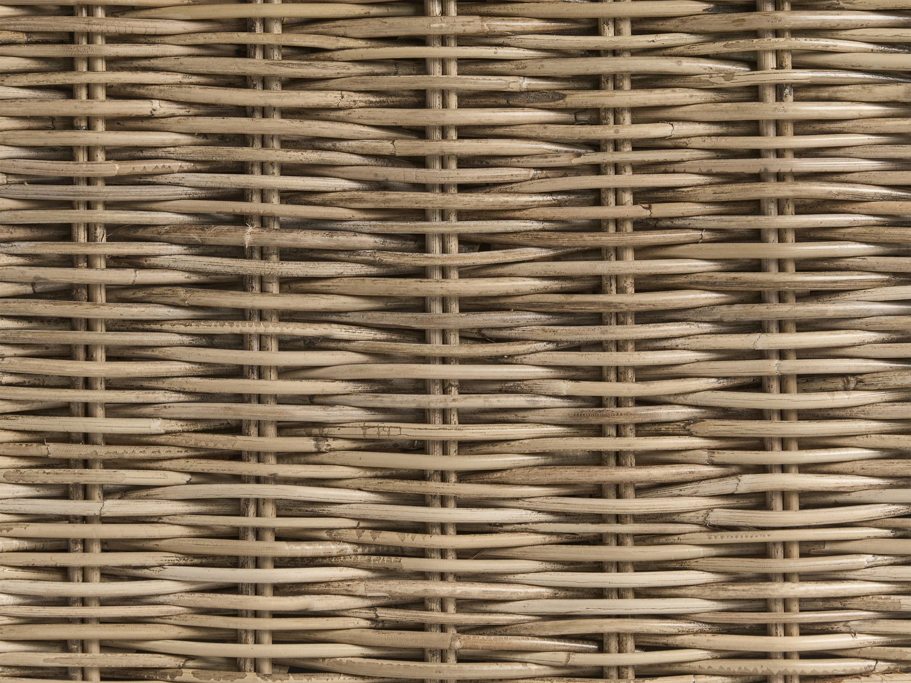 Garden Lounge Set with Table 4 Seater VARALLO Right Hand Modular Rattan Grey