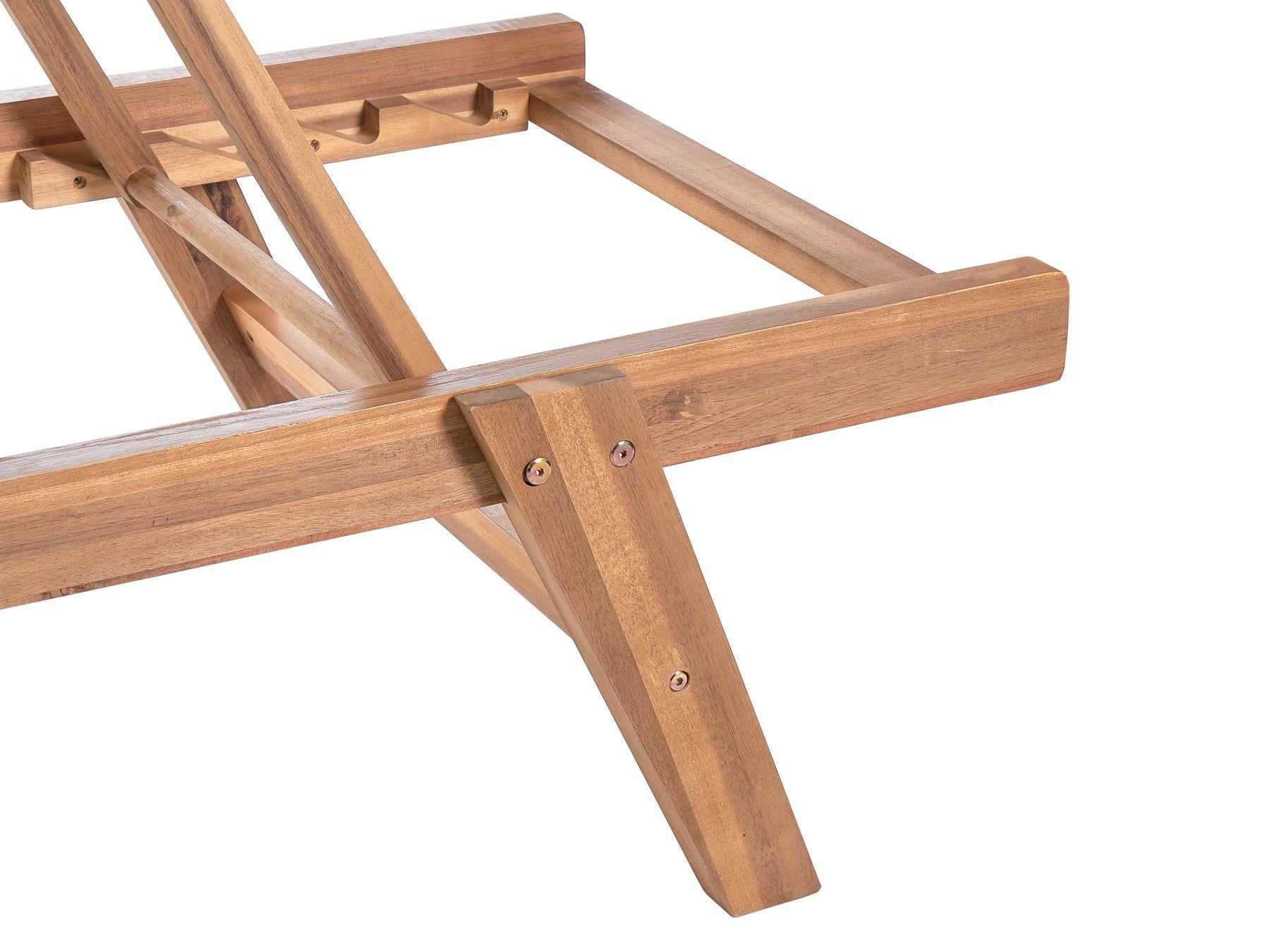 Wooden Reclining Sun Lounger Green PROSSEDI