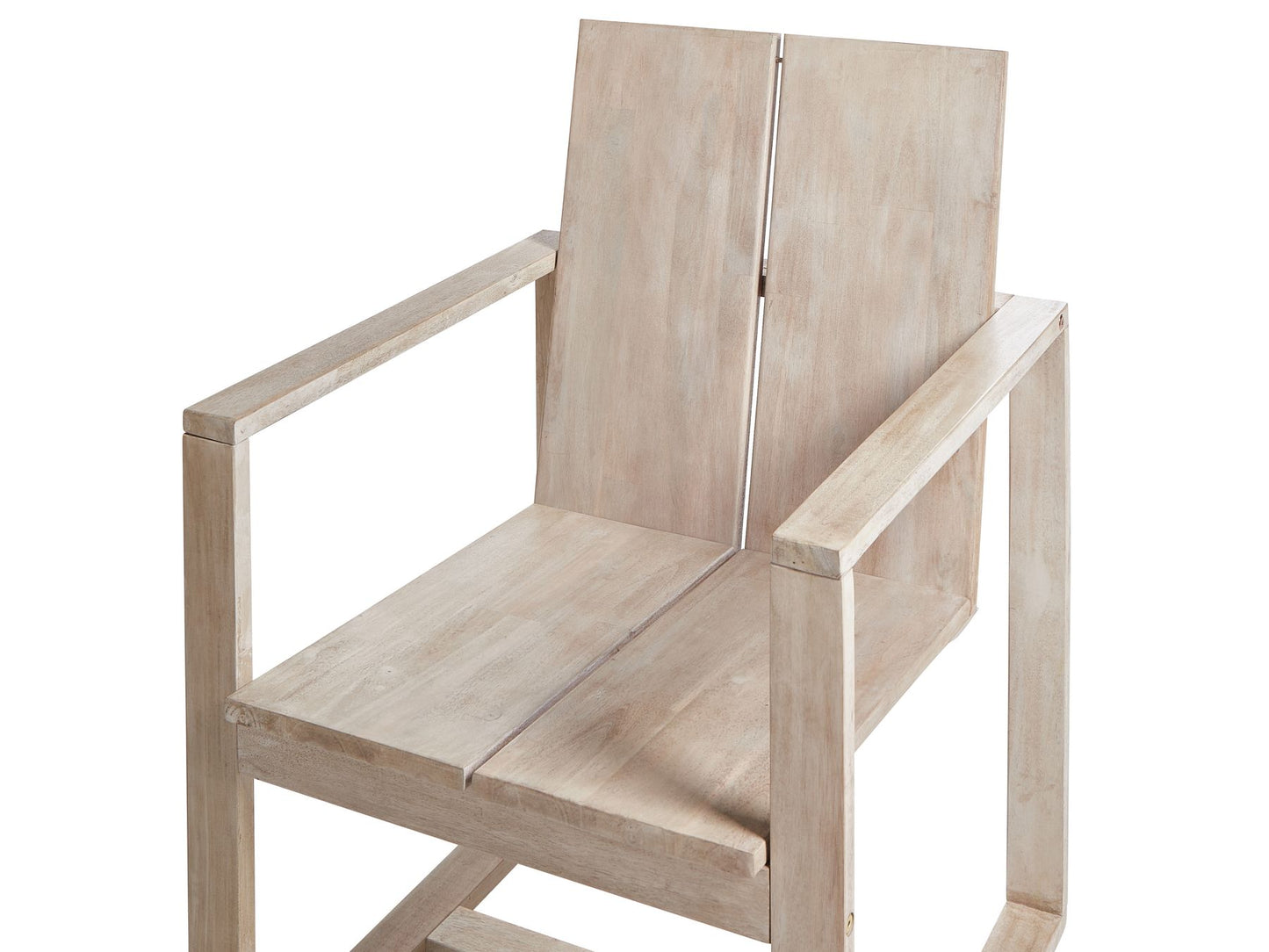Garden Dining Set 6 Seater AZZANELLO Acacia Wood Off-White