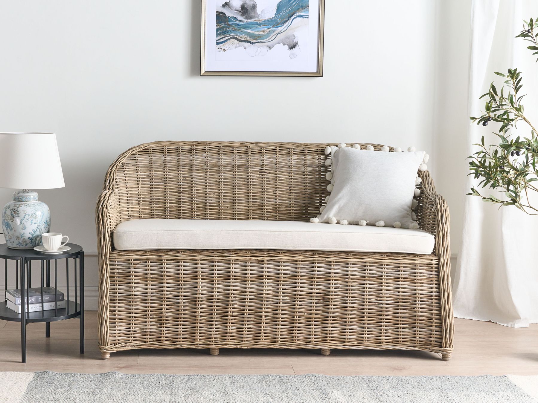 garden sofa 2 seater susua rattan natural
