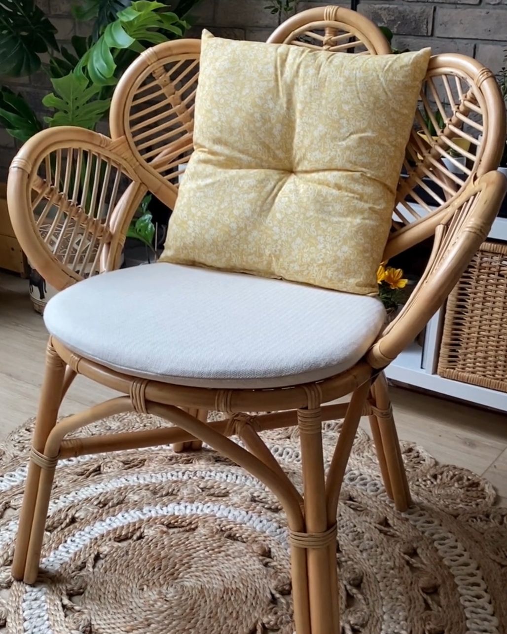 Peacock Chair FLORENTINE Rattan Natural