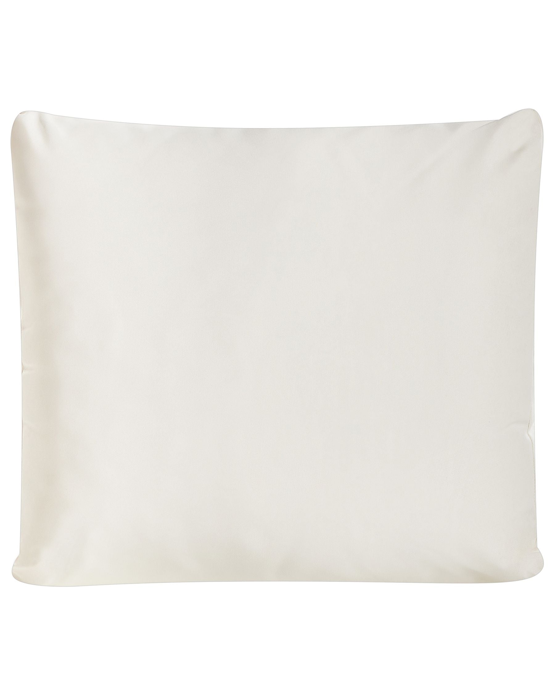 Garden Chair with Cushion MICCIANO Acacia Wood Off-White