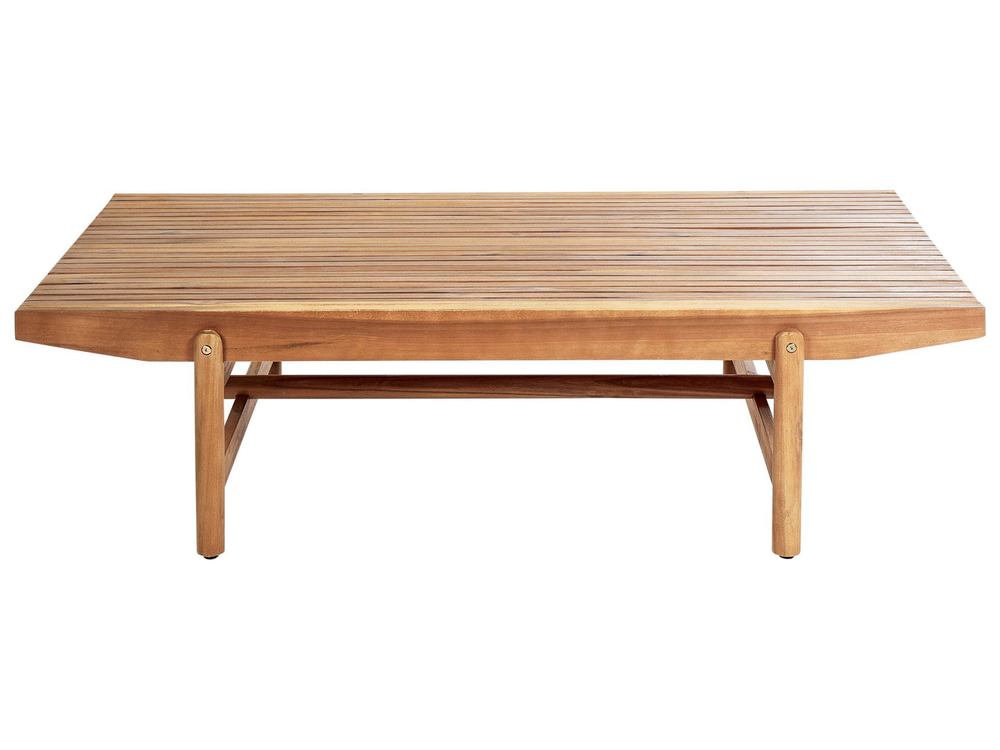 Garden Lounge Set with Table 4 Seater GIAVENO Acacia Wood Off-White