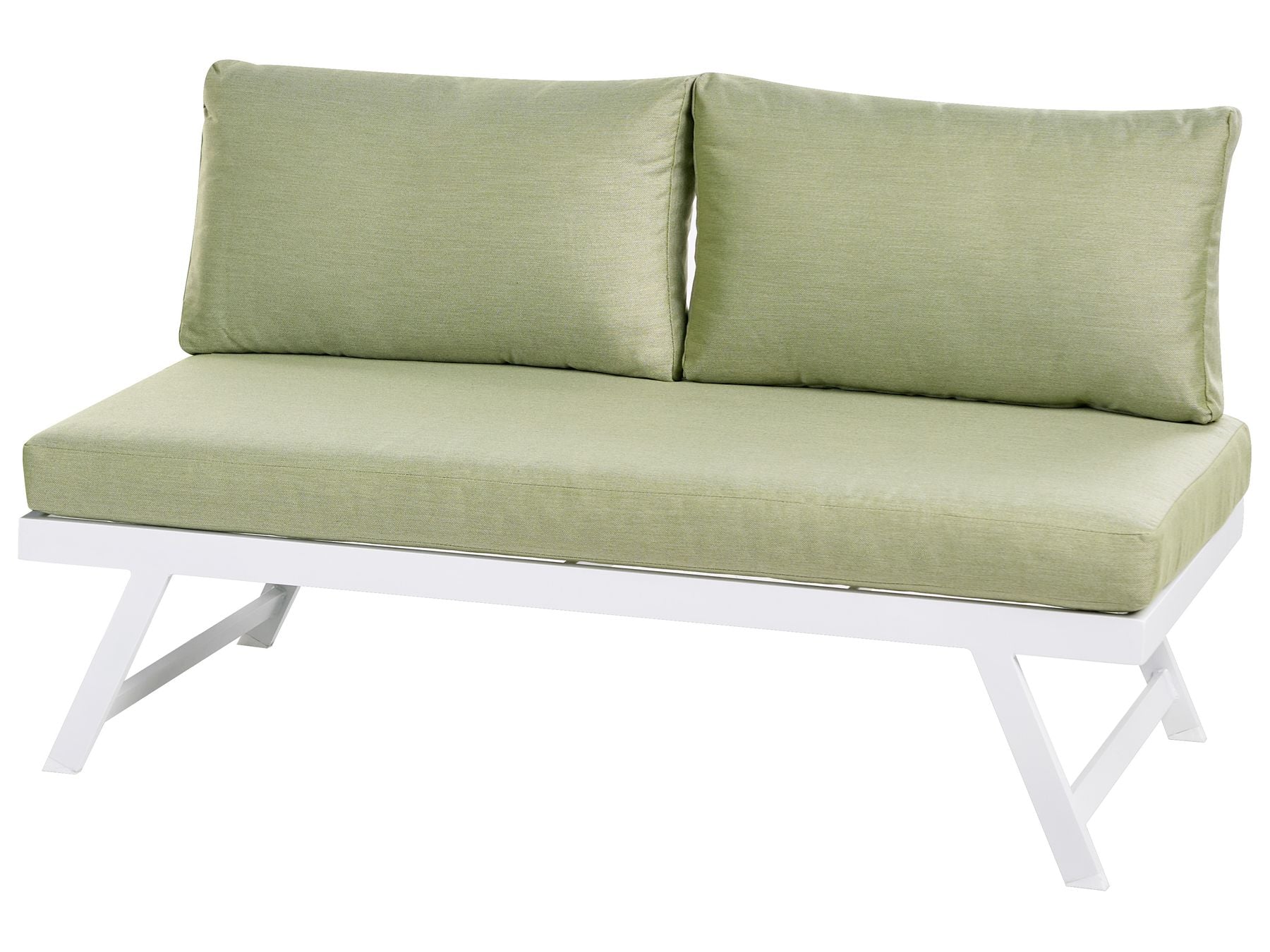 Garden Corner Sofa with Table 5 Seater COCCORINO Metal Green