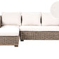 Garden Rattan Corner Sofa Grey