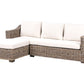 Garden Rattan Corner Sofa Grey