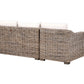 Garden Rattan Corner Sofa Grey