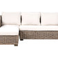 Garden Rattan Corner Sofa Grey
