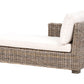 Garden Rattan Corner Sofa Grey