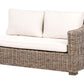 Garden Rattan Corner Sofa Grey