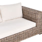 Garden Rattan Corner Sofa Grey