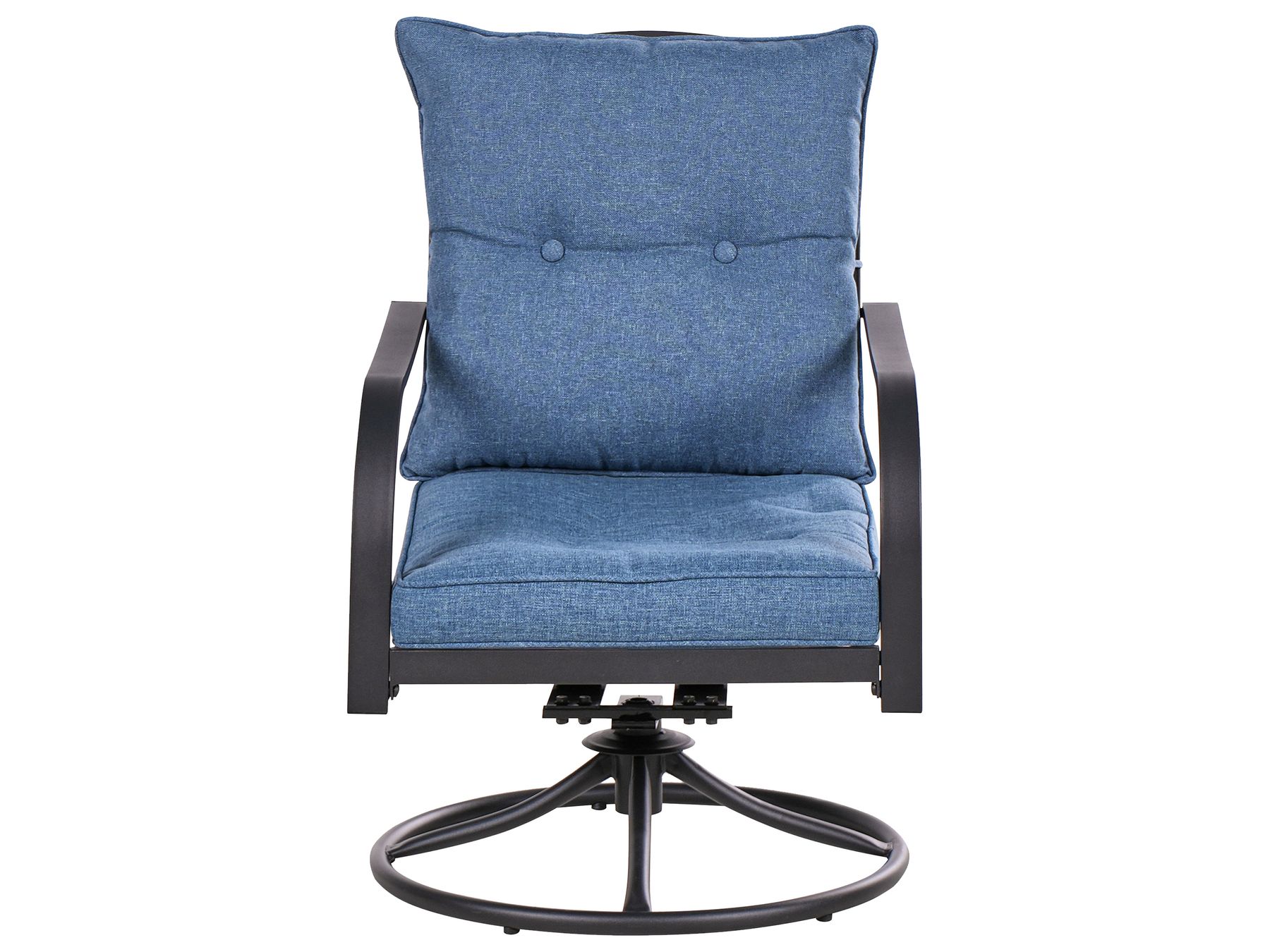 Garden Lounge Set with Table 4 Seater MESTRINO Metal Blue