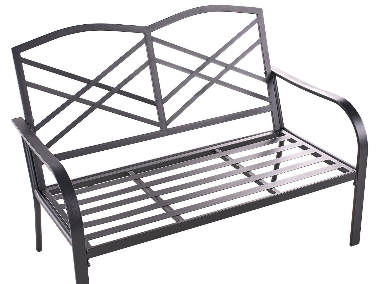 Garden Lounge Set with Table 4 Seater MESTRINO Metal Blue
