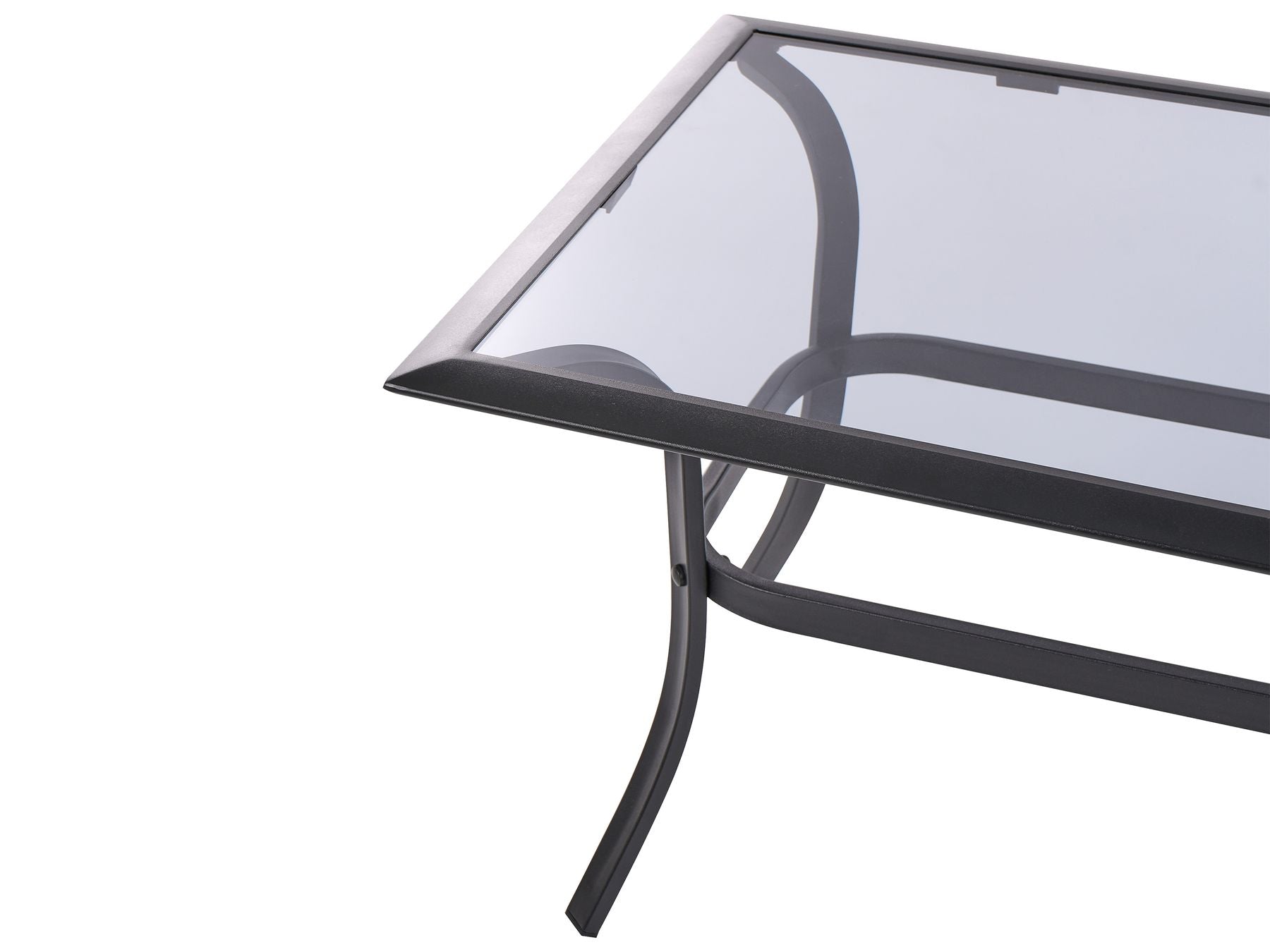 Garden Lounge Set with Table 4 Seater MESTRINO Metal Blue