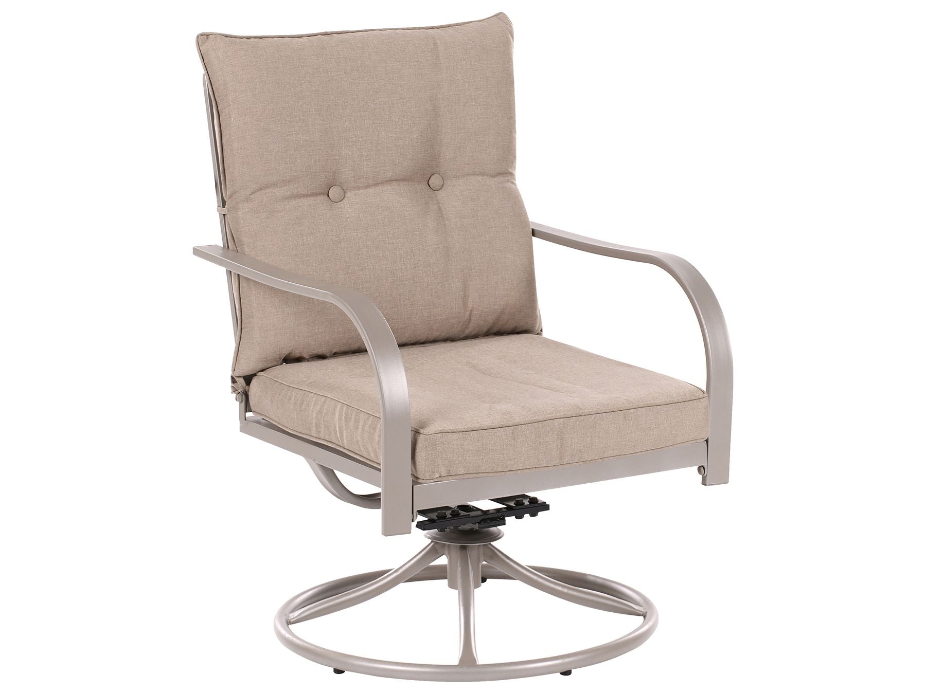 Garden Lounge Set with Table 4 Seater MESTRINO Metal Beige