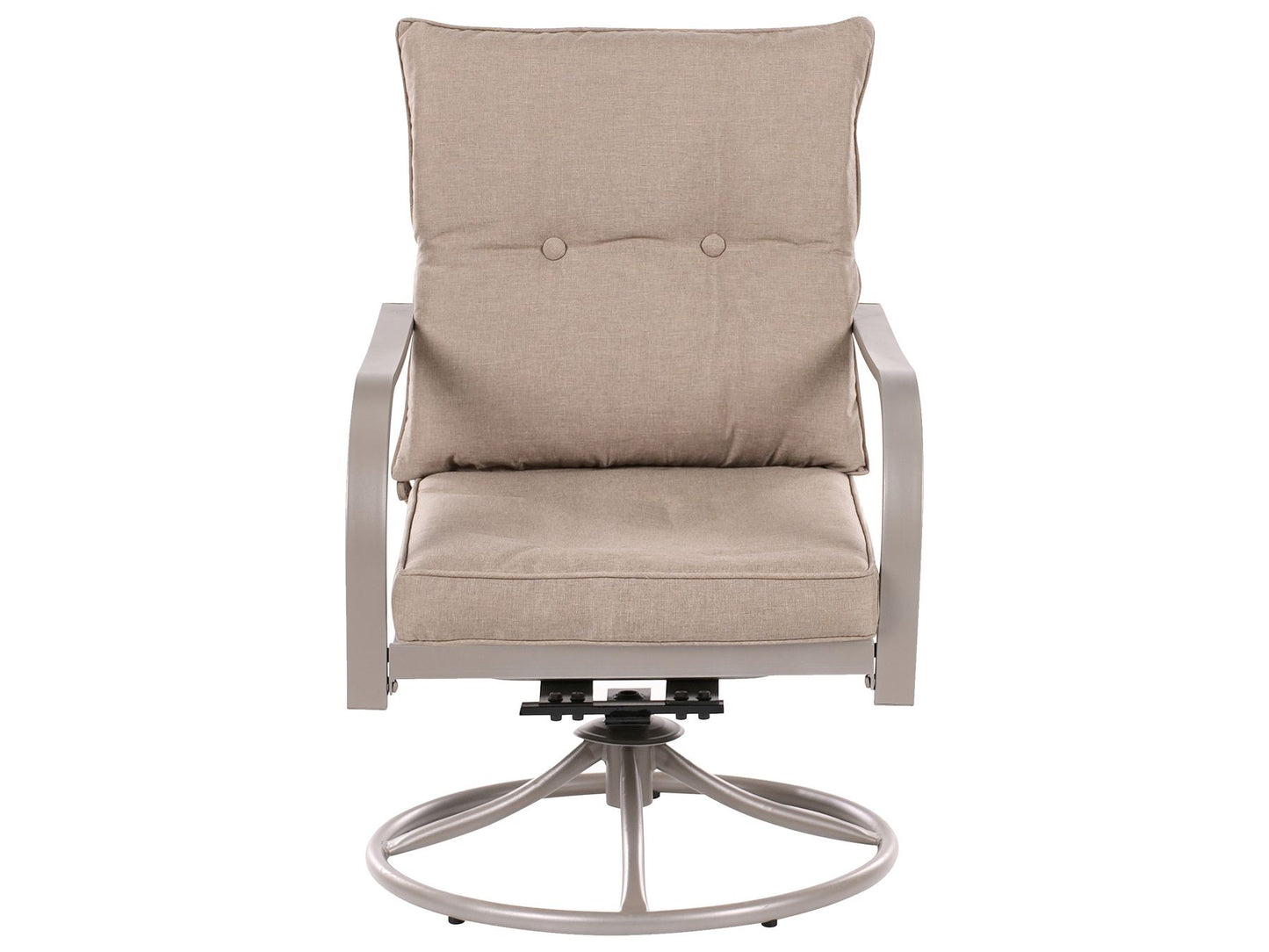 Garden Lounge Set with Table 4 Seater MESTRINO Metal Beige