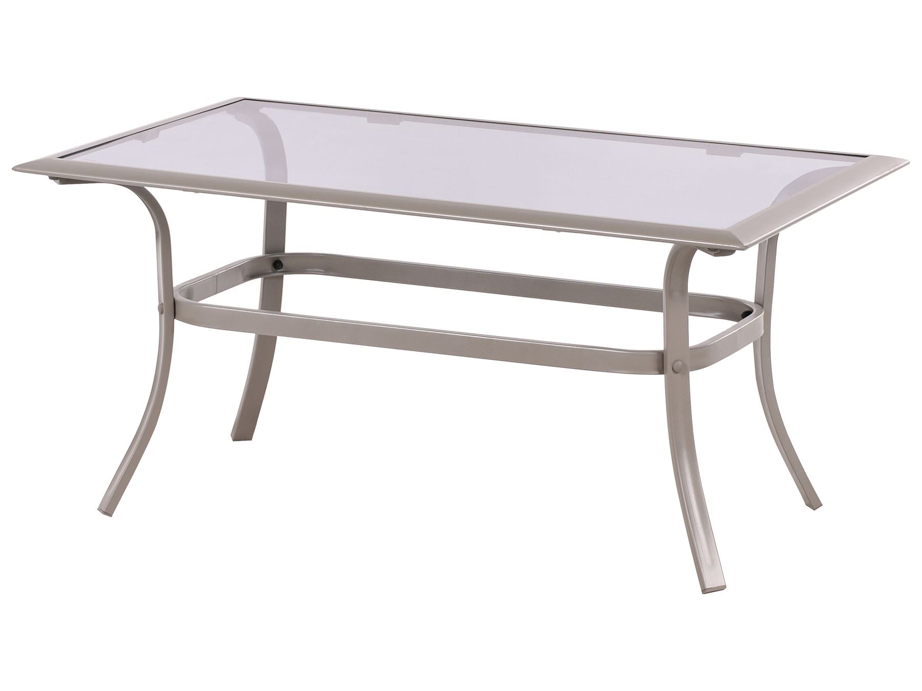 Garden Lounge Set with Table 4 Seater MESTRINO Metal Beige