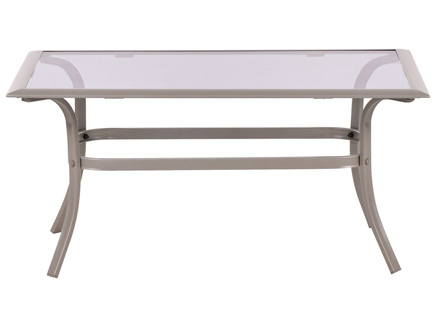 Garden Lounge Set with Table 4 Seater MESTRINO Metal Beige