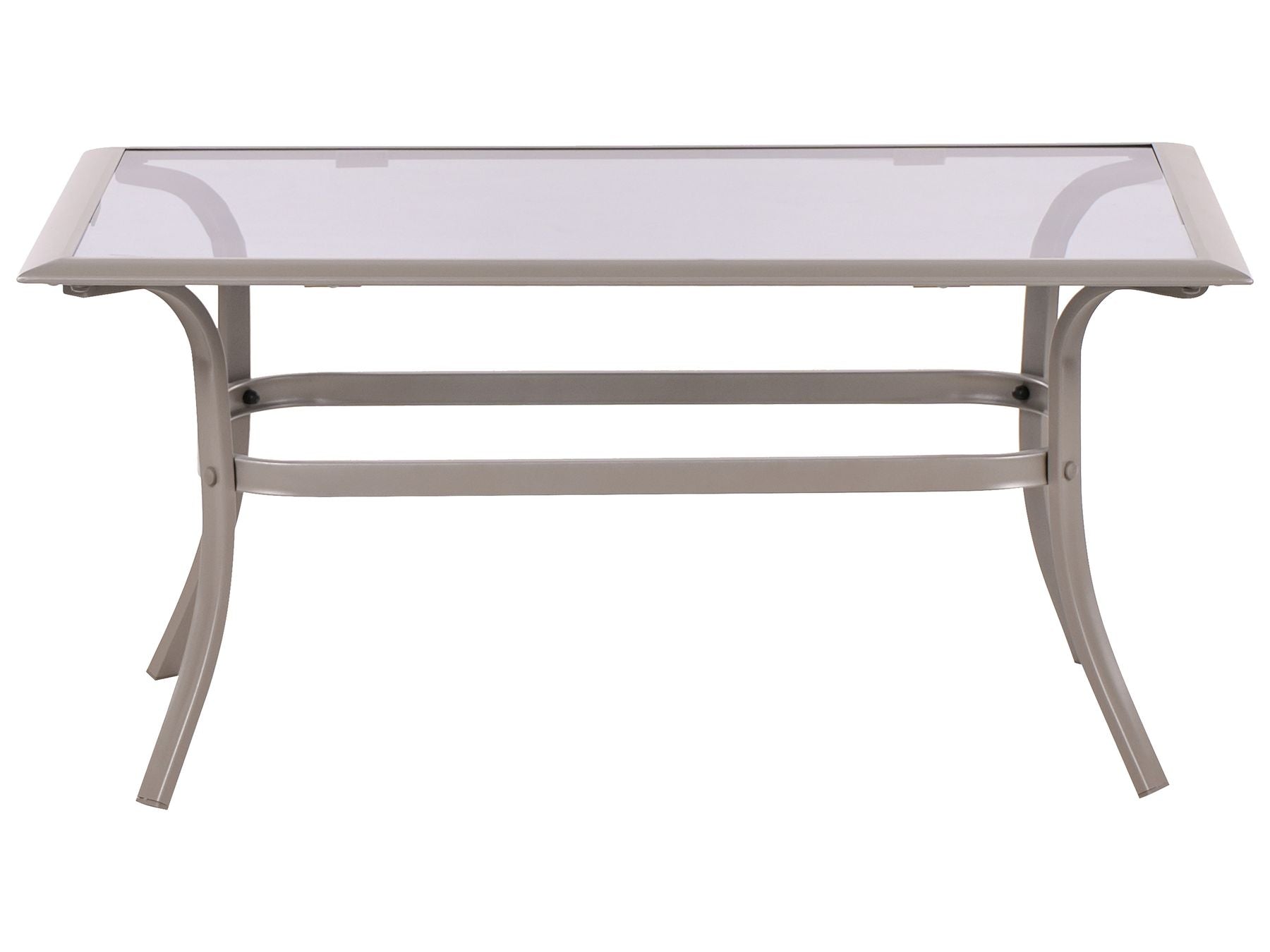 Garden Lounge Set with Table 4 Seater MESTRINO Metal Beige