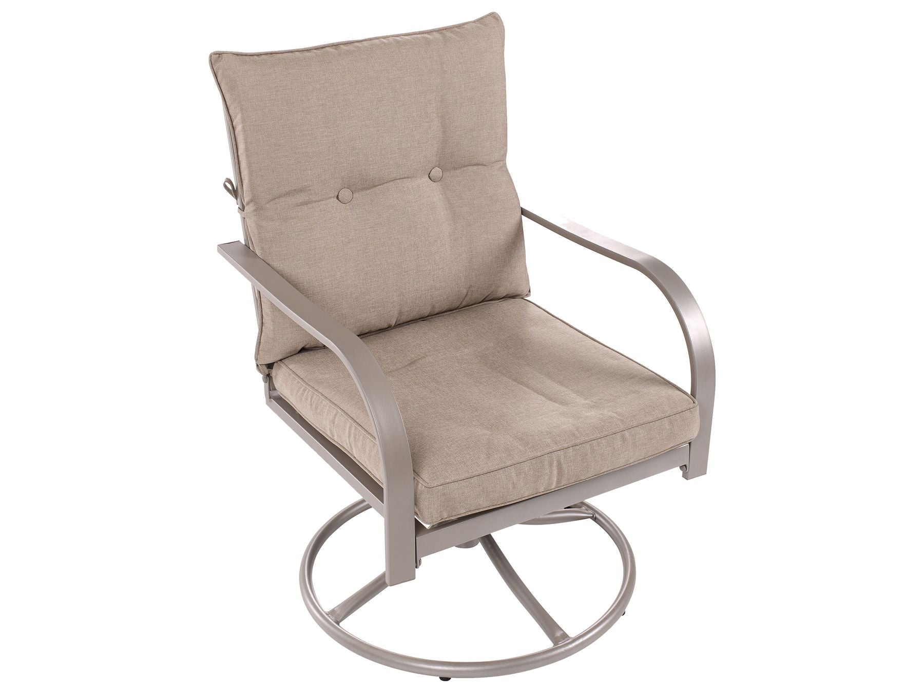 Garden Lounge Set with Table 4 Seater MESTRINO Metal Beige