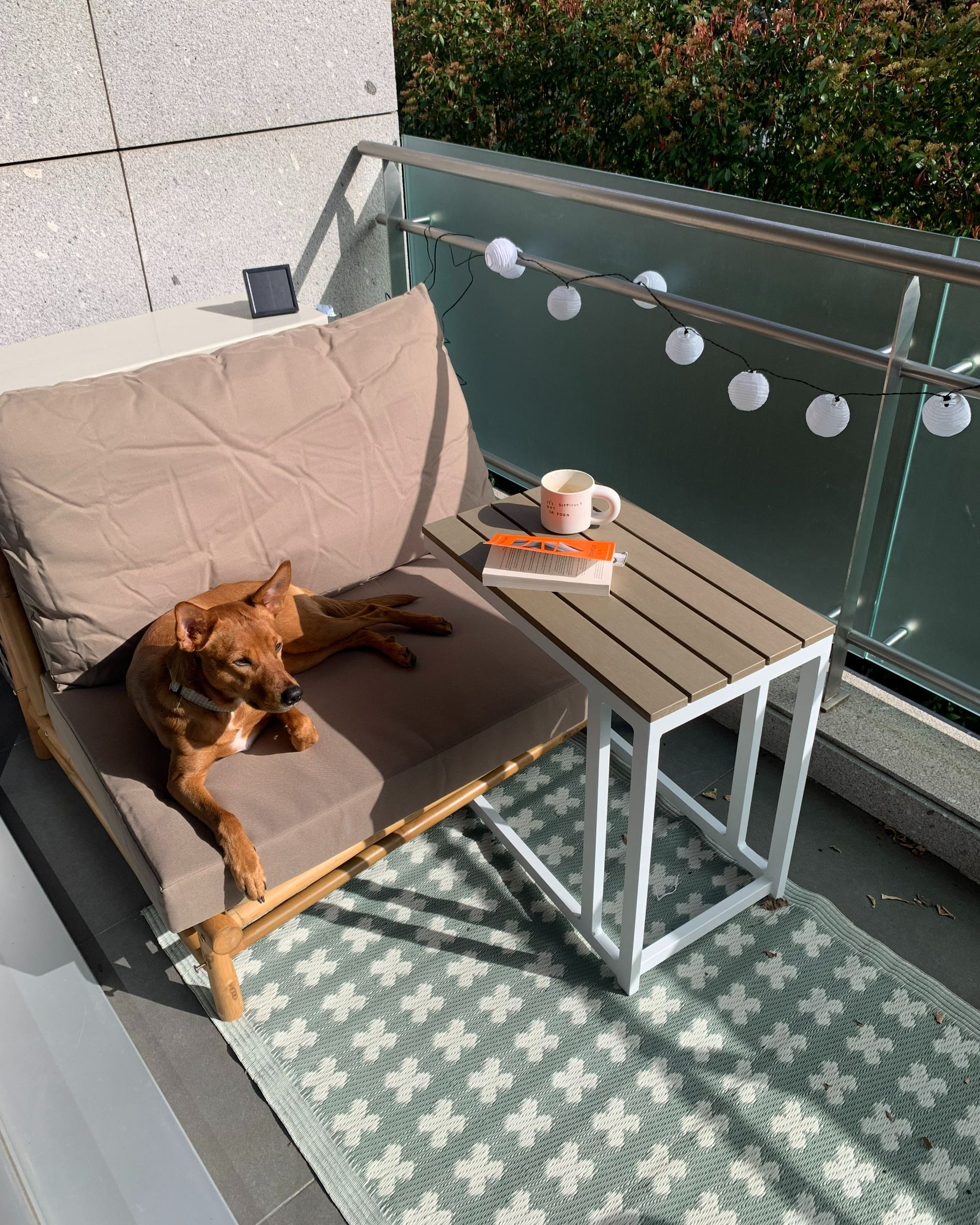 Garden Chair TODI Bamboo Wood Taupe