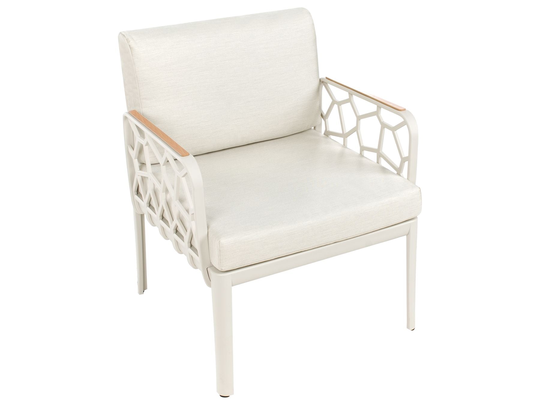 Garden Sofa Set 4 Seater ERICHE Light Beige