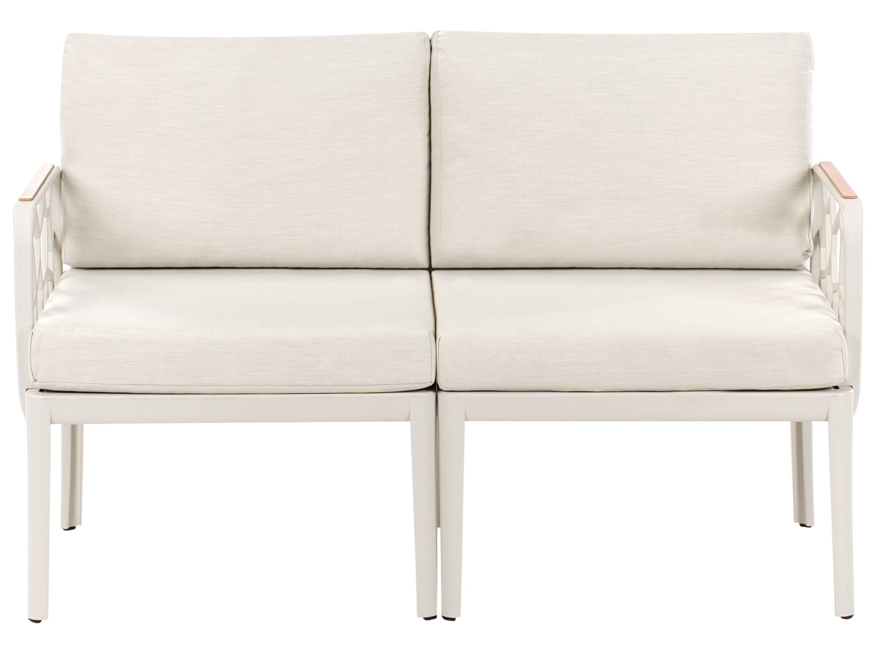 Garden Sofa Set 4 Seater ERICHE Light Beige