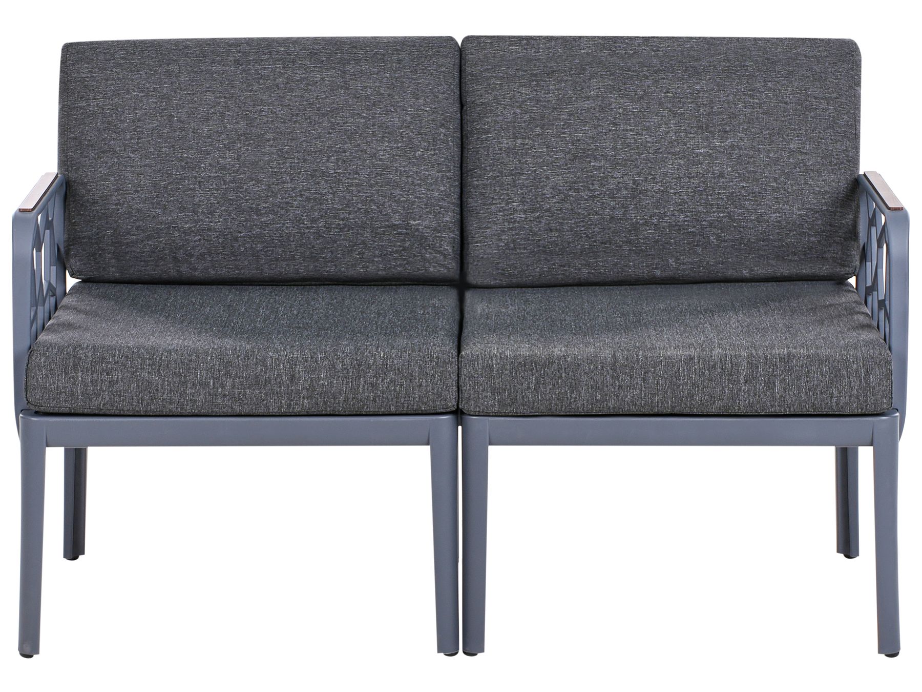 Garden Sofa Set 4 Seater ERICHE Dark Grey